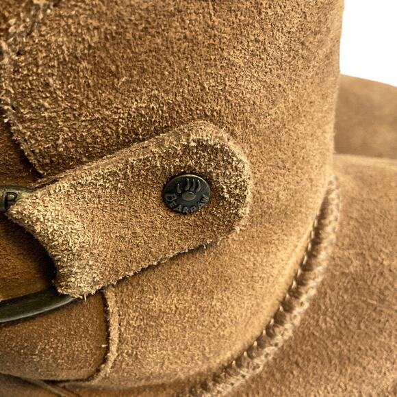 BEARPAW ANKLE SHERLING BOOTS Women's Size 8 Tan Brown Round Toe Faux Fur Leather - Picture 6 of 12